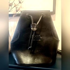 Vintage Sergio Rossi Leather Backpack